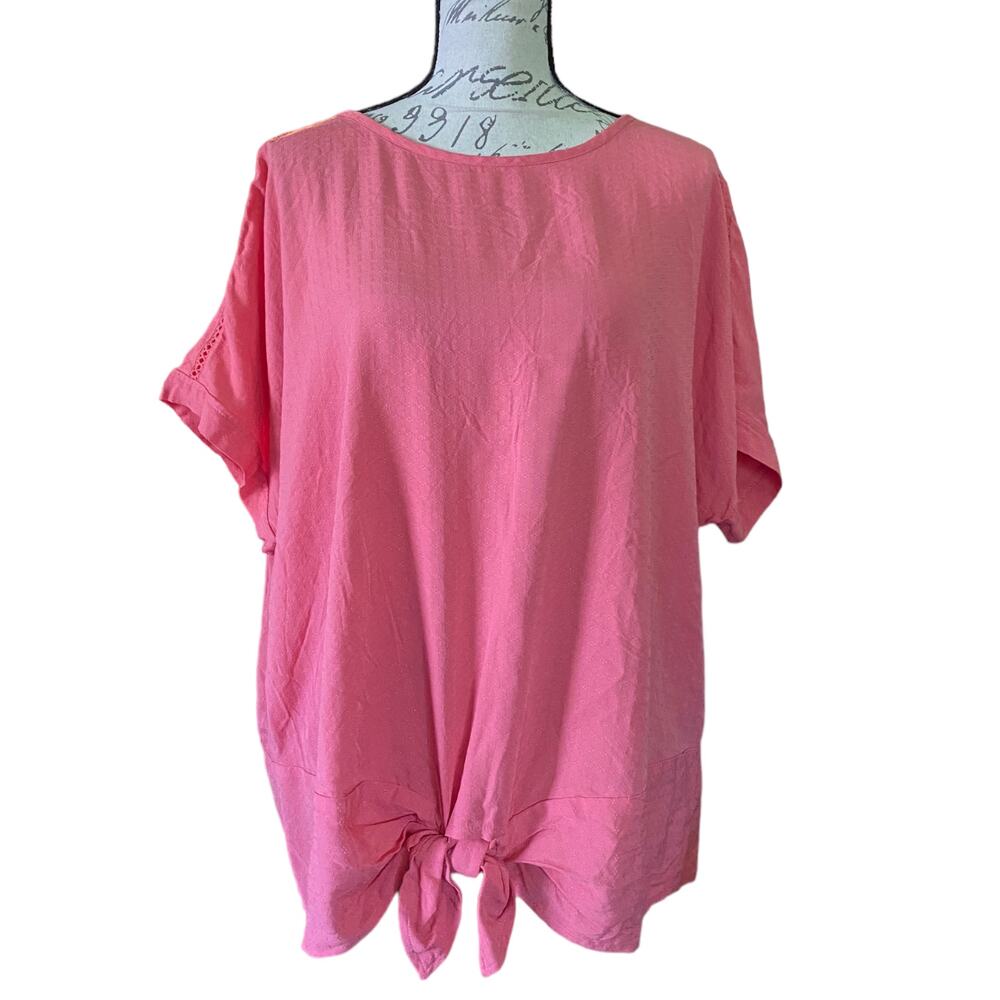 Buffalo David Bitton Short Sleeve Knotted Front Shirt X-Large NEW